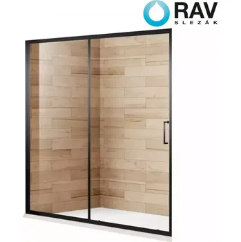 RAV-SLEZÁK Sprchové dveře Patio 160x195 černý profil
