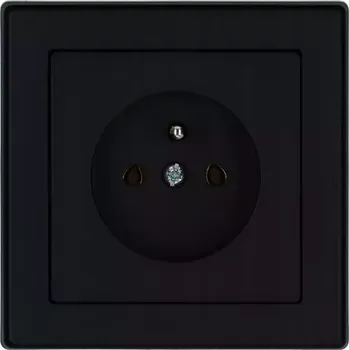 Elektrická zásuvka Zásuvka jednoduchá černy Imperia