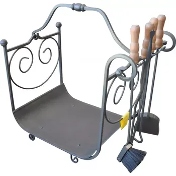 Koš na dřevo KS-10m mosazný