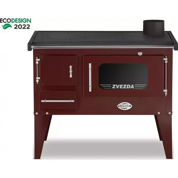 Sporák na tuhá paliva Kuchyňská kamna Narodna E 6kW hnědá pravá Eco