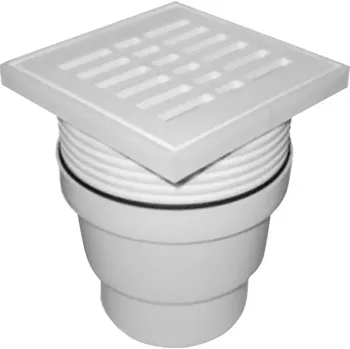 kanalizace Odtoková Mřížka Přímá FI 110 bílá sítko plast KRA001