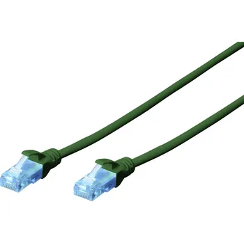 Datový kabel Digitus DK-1512-020/G RJ45 síťové kabely, propojovací kabely CAT 5e U/UTP 2.00 m zelená kroucené páry 1 ks