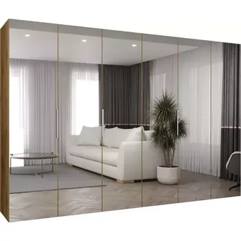 Předsíňová stěna Skříň Marbella III 300 artisan stříbrná