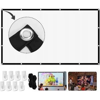 Projekční plátno Přenosné projekční plátno 100'' 16:9, HD, s rámem