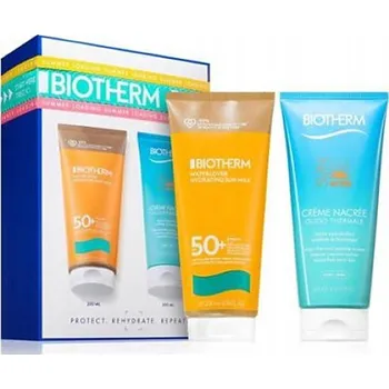 Přípravek na opalování Sada Biotherm Waterlover SPF 50 Opalovací krém 200 Ml + Mléko po opalování 200 Ml