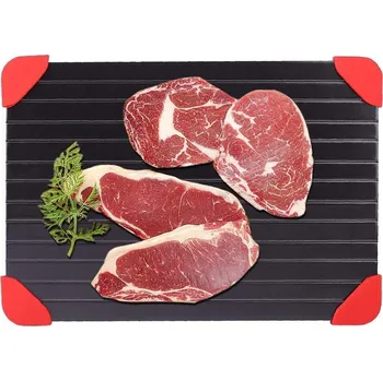 Podnos pro rozmrazování mraženého masa a bezpečnější způsob rozmrazování potravin