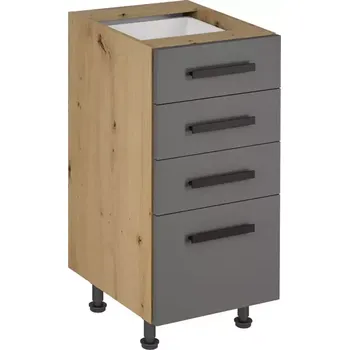 Kuchyňská skříňka Langen d40s4 úchytka grey