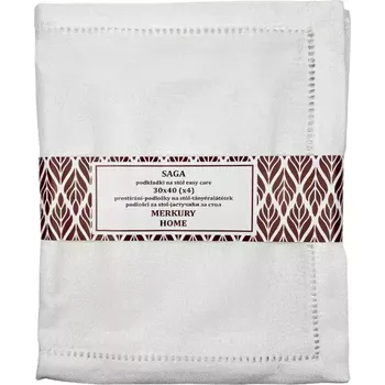 prostírání Prostírání SAGA bílé 30x40 easy care sada 4ks