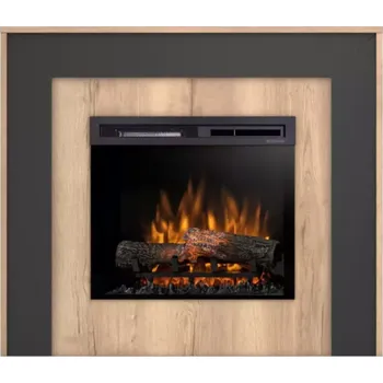 Elektrický krb Zuni 23 dub světlý/černá