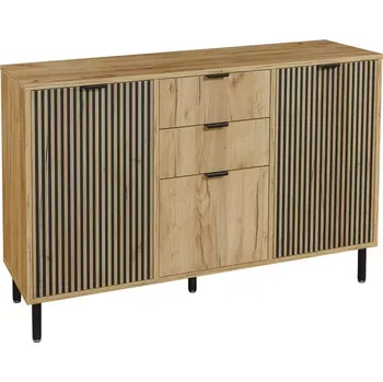 Kancelářská sestava Komoda Namir 3D2S 1 dub craft zlatá