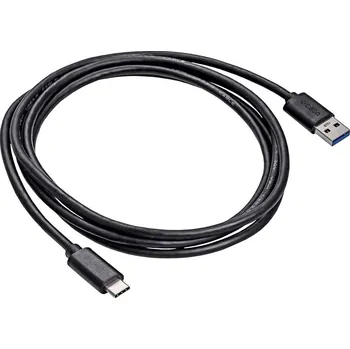 Prodlužovací kabel Akyga USB kabel USB-A zástrčka, USB-C ® zástrčka 1.80 m černá AK-USB-29