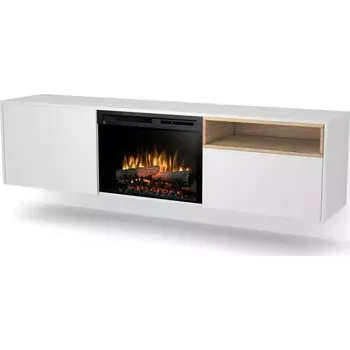 Elektrický krb Tecero 26" bílá/dub