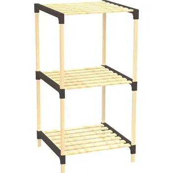 Kancelářská sestava Regál FIX2013-3 přírodní/černá