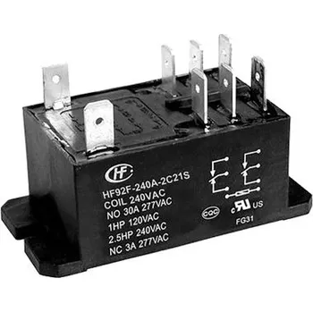 Relé Relé bez blokování DPDT Montáž na přírubu 240V ac