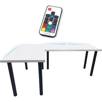 Kancelářská sestava Psací Stůl Roh. Top Bílý 202x136x2,8 Model 1