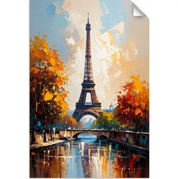 Obraz Samolepky do obýváku, ložnice, Eiffelova věž Paříž 70x100 cm