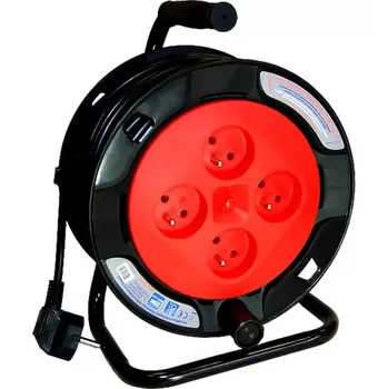 Plot Prodluzovaci kabel bubnovy 24451 4-GN, 3X1 15 m