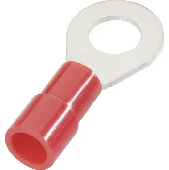 Kabelové oko Cimco 180020 kulaté kabelové oko Průřez (max.)=1 mm² Ø otvoru=3.2 mm částečná izolace červená 1 ks