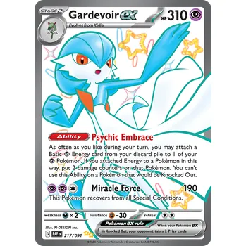 Karetní hra Pokémon Gardevoir EX PAF 217/091
