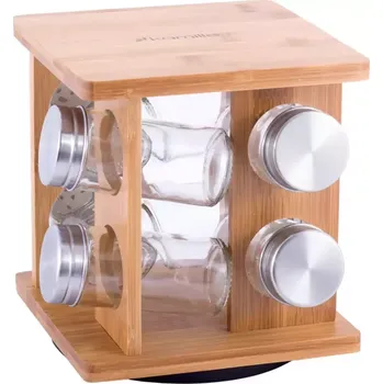 Jednorázové nádobí Stojan na kořenky otočný 8-dílný