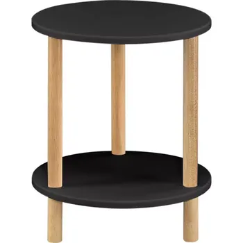 Obývací stěna Odkládací stolek GC7405 35x35x43 černá/přírodní