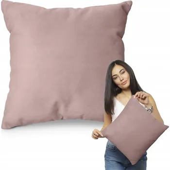 Polštář POLŠTÁŘ RŮŽOVÝ 45x45 POLŠTÁŘ OZDOBNÝ NA POHOVKU POSTEL