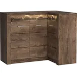 Komoda Indianapolis 131/90cm Jasan Tmavý