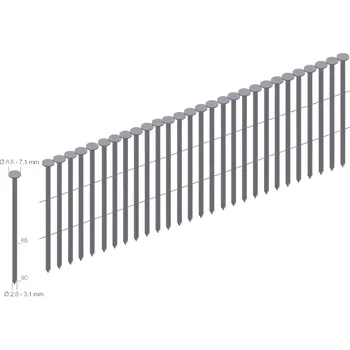 Hřebík Prebena CNW31/90BK hřebíky na cívce Typ CNW 3600 ks