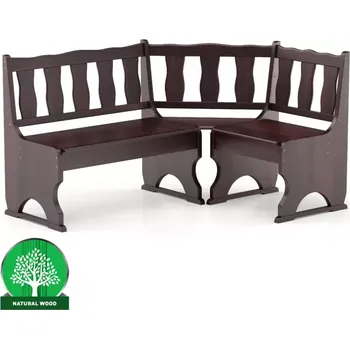 Jídelní set Rohová lavice borovice NR101-150x86x110 ořech