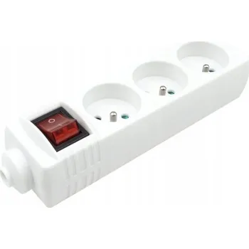 Napájecí kabel Prodlužovací Kabel lišta Ecolight 0 m 3 ks zásuvek bílá