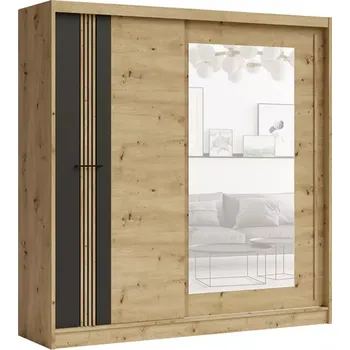 Kancelářská sestava Skříň Molto ML-200 artisan/černá