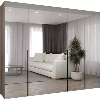 Předsíňová stěna Skříň Alicante III 250 kašmír/černá