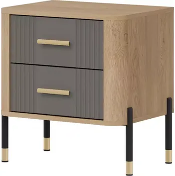 Ložnicová sestava Noční stolek Dante Dt21 dub cremona/šedá