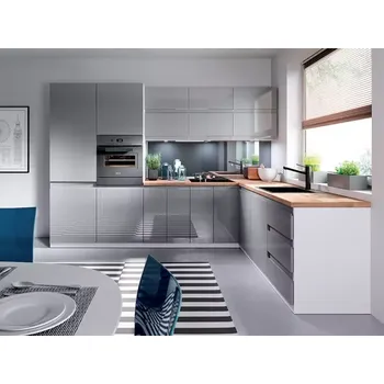 Kuchyňská linka Rohová kuchyňská linka Gardena Grey 240x300 lakovaná