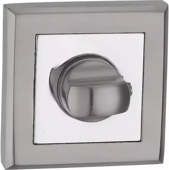 Dveřní kování Štít hranatý E8 na WC nikl/černý