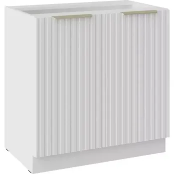 Kuchyňská Skříňka Tuluza 80D 2F BB bíly mat lamel