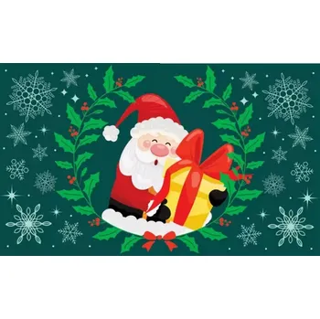 Vánoční rohožka 40x60 cm K-601-1 Nt Santa Claus
