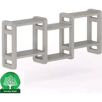 Obývací stěna Polička borovice PK103-110x44x19 grey