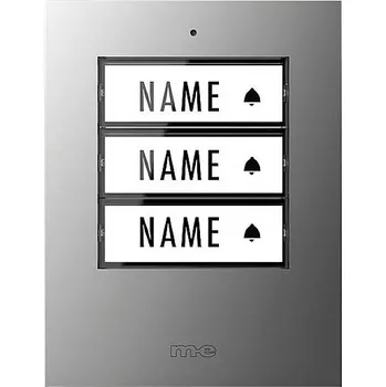 Domovní zvonek m-e modern-electronics 41306 bezdrátový zvonek vysílač osvětlený, se jmenovkou