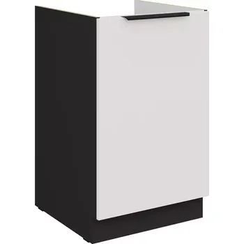 Kuchyňská skříňka Aria WH/BL Anti Fingerprint 50zl 1f Bb