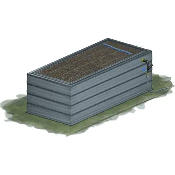 Záhon zahradní se závlahou KAROTEN výška 60 cm 80×230 cm