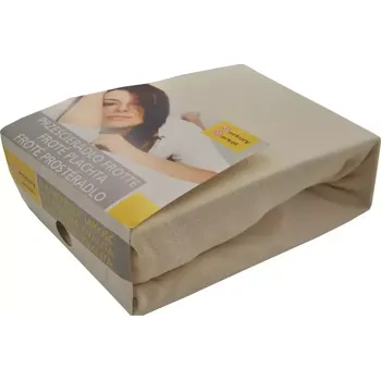 Prostěradlo Froté prostěradlo s napínací gumou 1,2/2,0 ecri b.2