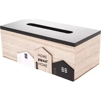 Úložný box Dřevěná krabička na kapesníky AA06