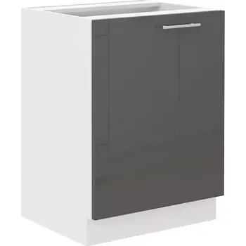 Kuchyňská skříňka Kuchyňská Skříňka Lara 60d 1f Bb Mdf Šedá Lesk