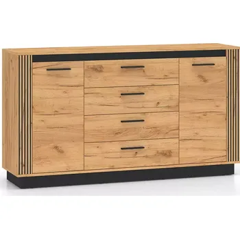 Ložnicová sestava Komoda Urso 06 dub craft zlatá/černá