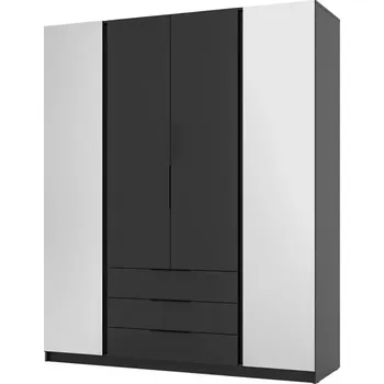 Kancelářská sestava Skříň Kaja BL/BL 2 Zrcadlo 2F 3S