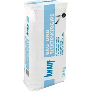 Sádra Rychletuhnoucí montážní sádra Knauf Bau- und Elektrikergips bílý 16 kg