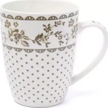Keramický hrníček Chica 350ml světlé puntíky a kytky