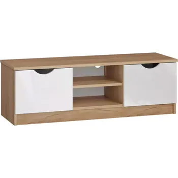 Televizní stolek TV Stolek 2D Tymeo dub craft zlatý+bílá lask