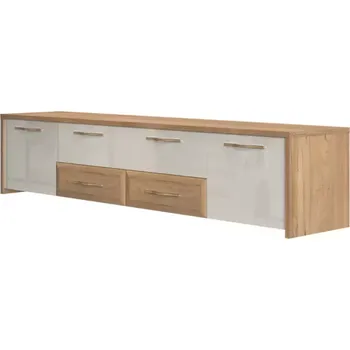 Obývací stěna Tv Stolek Gala TV220-2K4F/GL pacific walnut/beige